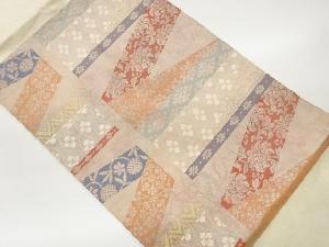 引箔古典柄模様織出し名古屋帯